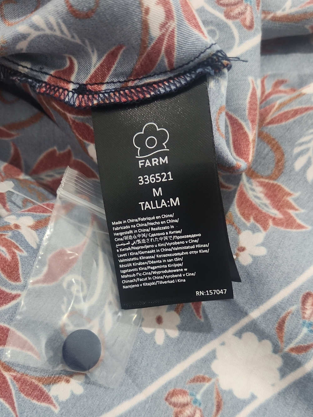 Farm Rio Boho Floral Scarf Midi Dress - Picture 14 of 15